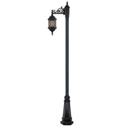 چراغ تکشاخه شش ضلعی طرحدار- کد : 96201 & td5615