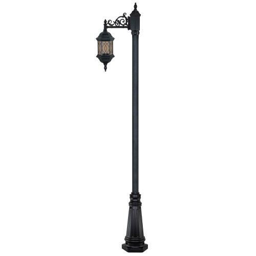 چراغ تکشاخه شش ضلعی طرحدار- کد : 96201 & td5615