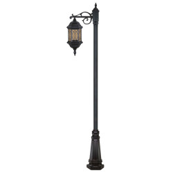 چراغ تکشاخه شش ضلعی طرحدار- کد : 96201 & td5617