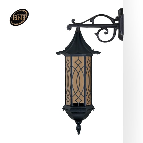 چراغ دیواری چتری شش ضلعی بلند طرحدار- کد : chbt5607