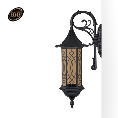 چراغ دیواری چتری شش ضلعی بلند طرحدار- کد : chbt5603
