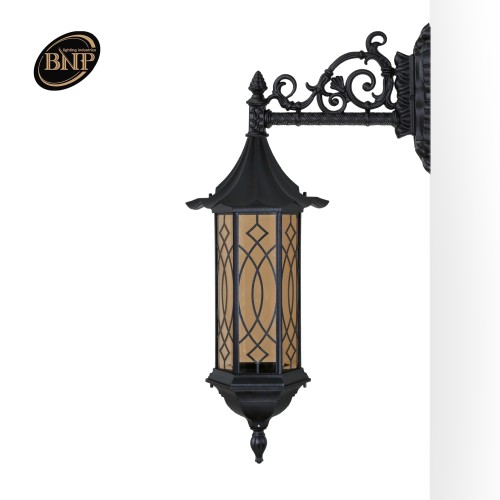 چراغ دیواری چتری شش ضلعی بلند طرحدار- کد : chbt5605