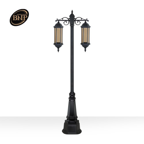 چراغ دوشاخه شش ضلعی بلند - کد : 96202 & b5627