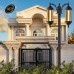 چراغ دوشاخه شش ضلعی بلند - کد : 96202 & b5621