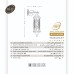 چراغ دیواری شش ضلعی بلند طرحدار- کد : bt5607