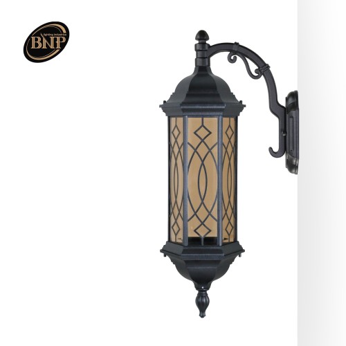 چراغ دیواری شش ضلعی بلند طرحدار- کد : bt5601