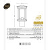 چراغ چمنی 35 سانت درتا- کد: 48035