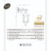 چراغ دیواری شش ضلعی چتری - کد : ch5607