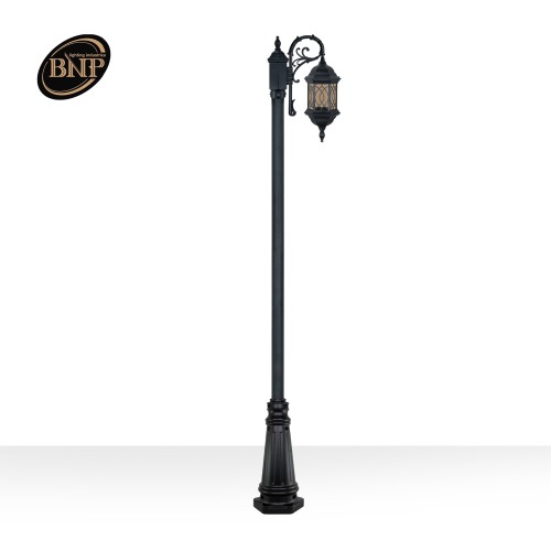 چراغ تکشاخه شش ضلعی طرحدار- کد : 96201 & td5613