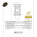 چراغ چمنی 35 سانت درتا طرحدار- کد: t48035
