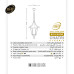 چراغ آویز چتری - کد : 57101