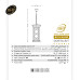 چراغ آویز درتا بلند طرحدار- کد: bt48101