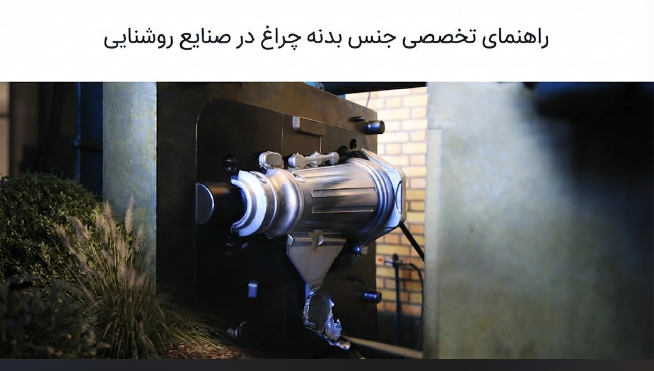 جنس بدنه چراغ در صنایع روشنایی بیتانور؛ انتخاب هوشمندانه برای ماندگاری و زیبایی
